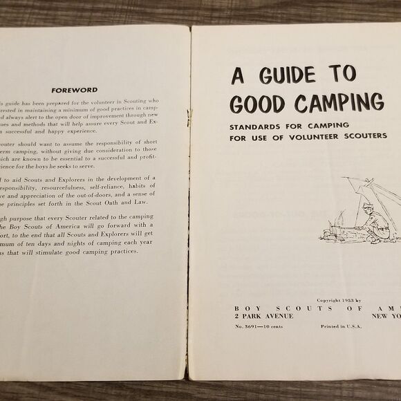 Vintage boy scouts a guide to camping paperback book 1953 - Picture 4 of 5